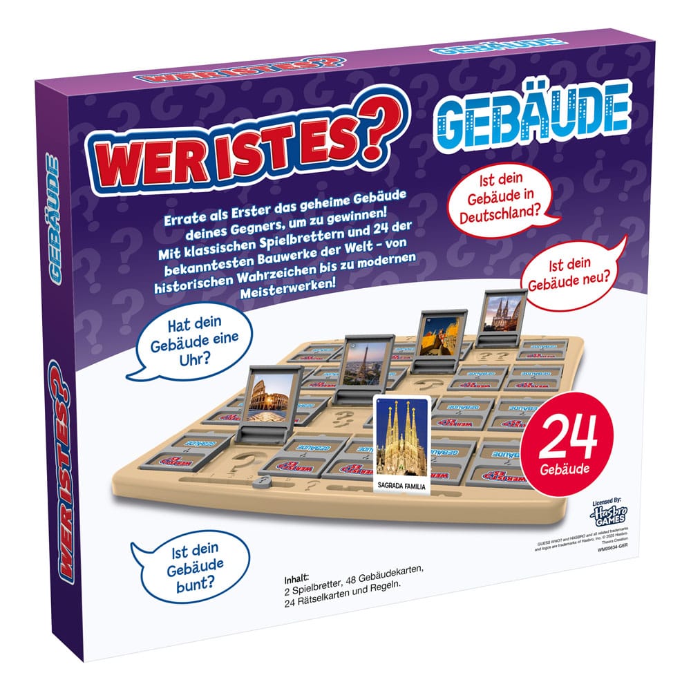 Board Game Guess Who Famous Buildings *German Version*