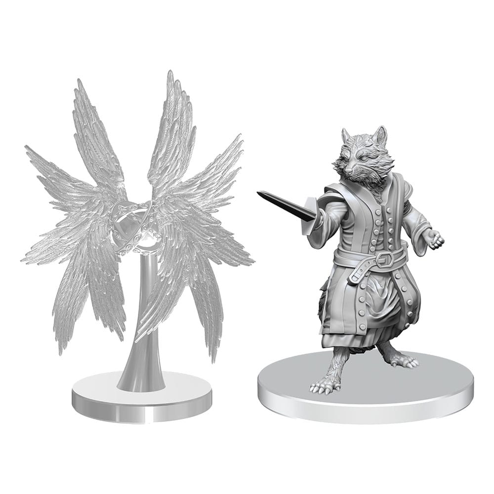 Pathfinder Deep Cuts Unpainted Miniatures Procyal (Raccoon Agathion) & Zoaem (Ring Archon)