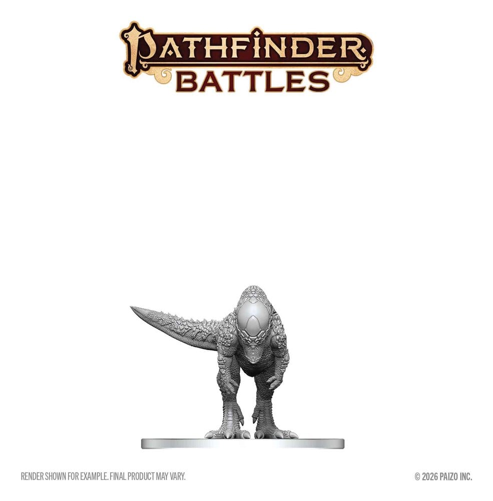 Pathfinder Battles Deep Cuts Unpainted Miniature Pachycephalosaurus 13 cm