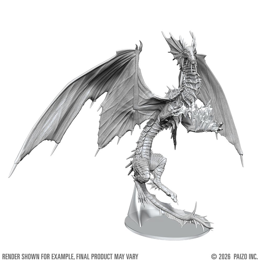 Pathfinder Deep Cuts Unpainted Boxed Miniature Adult Mirage Dragon 23 cm