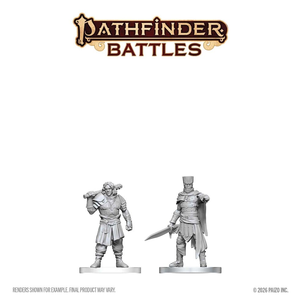 Pathfinder Battles Deep Cuts Unpainted Miniature Ruffian & Gang Leader 14 cm