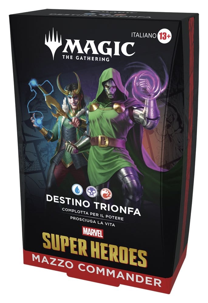 Magic the Gathering Marvel Super Heroes Commander Decks Case (4) italian