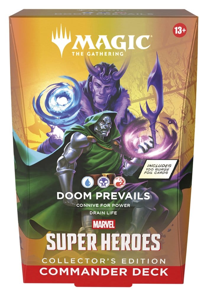 Magic the Gathering Marvel Super Heroes Collector's Edition Commander Decks Case (4) english