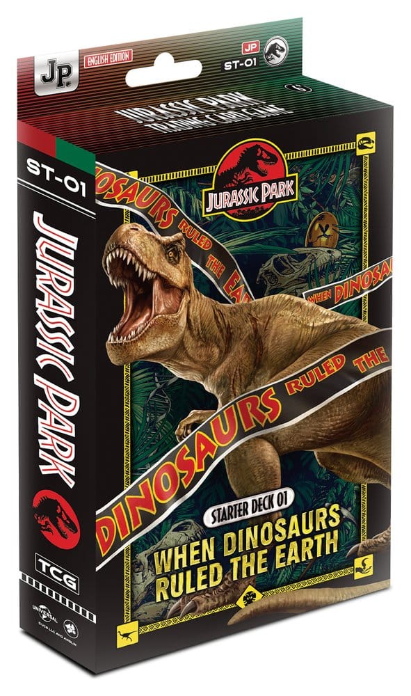 Jurassic Park TCG Starter Deck 01 When Dinosaurs Ruled the Earth Display (6) *English Version*