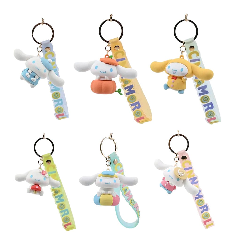 Sanrio Four Seasons Series Keychains with Hand Strap Cinnamoroll Display (12)