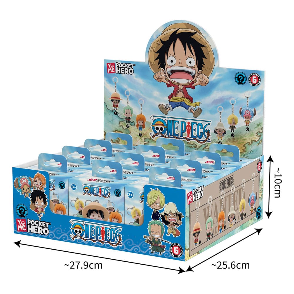 One Piece Pocket Hero Keychain Series 2 Display (12)