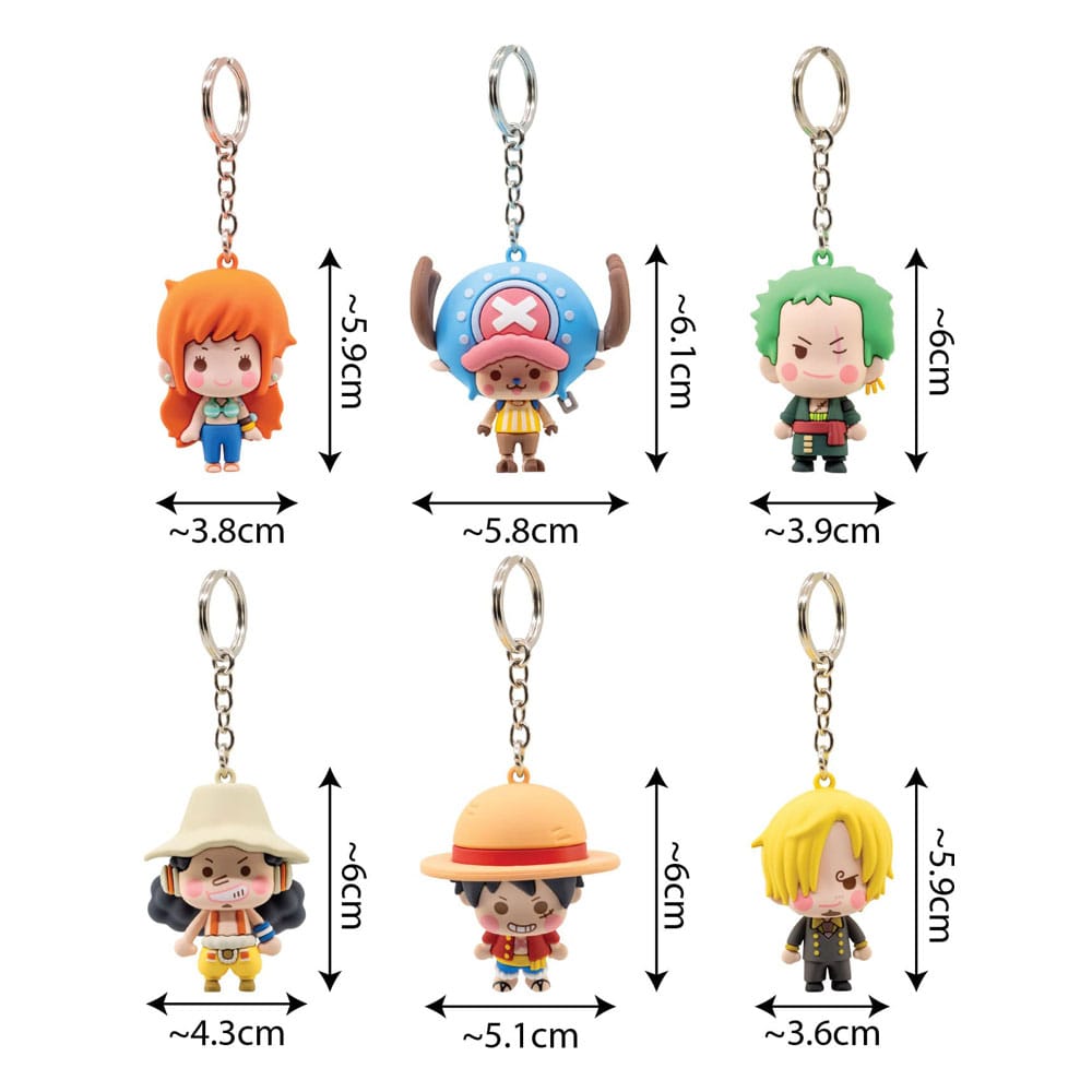 One Piece Pocket Hero Keychain Series 2 Display (12)