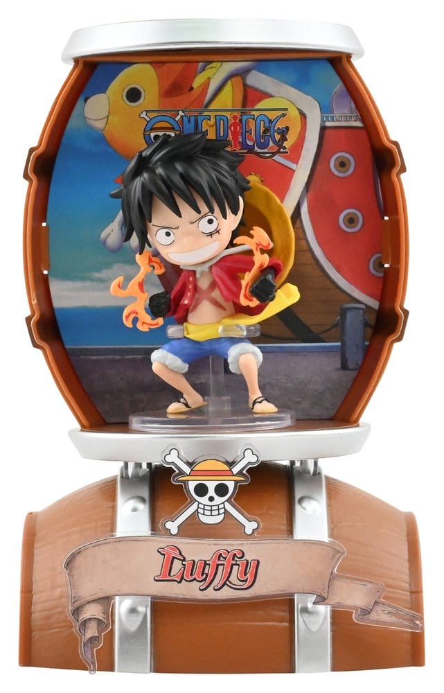 One Piece Barrel Capsule Mini Figures 9 cm Blind Box Display (6)