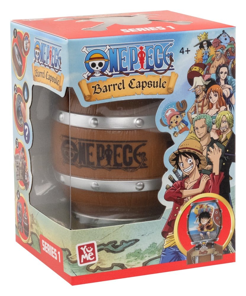 One Piece Barrel Capsule Mini Figures 9 cm Blind Box Display (6)