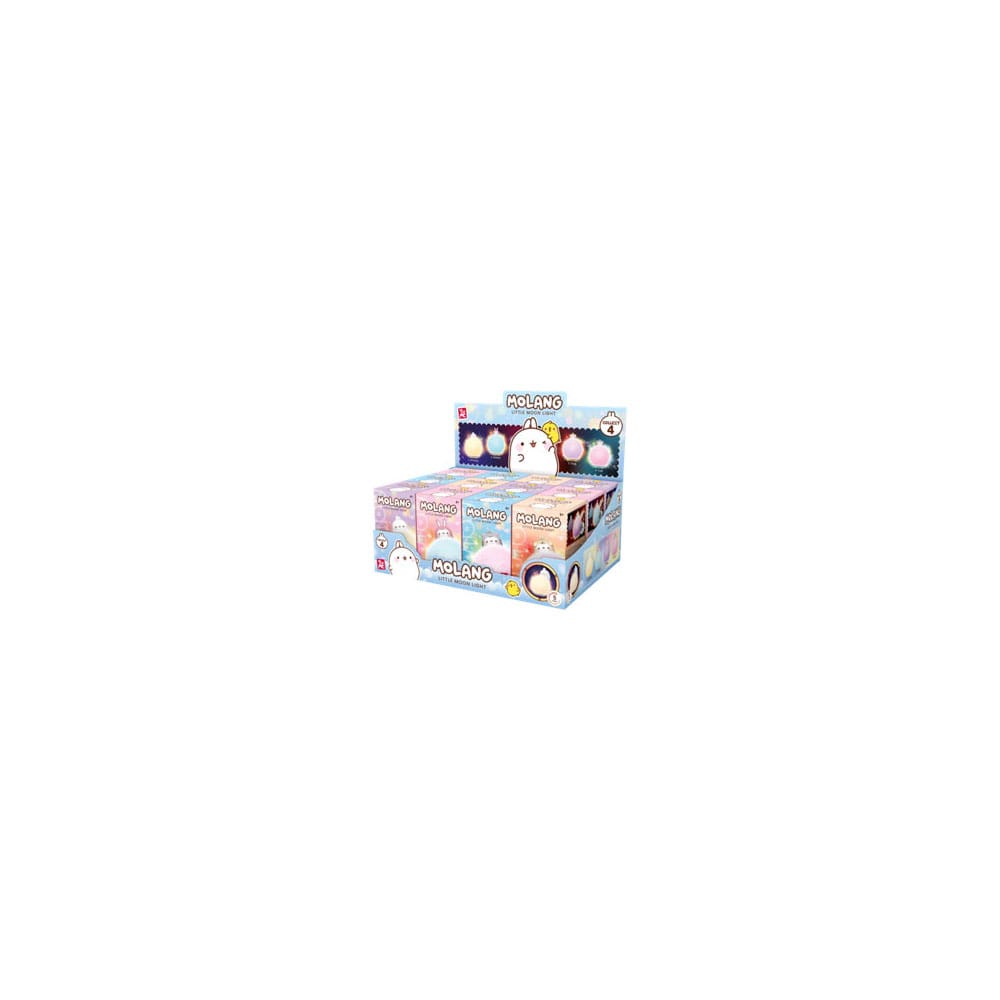Molang Little Moon Light Series Mini Figures Hello Kitty and Friends 8 cm Display (12)