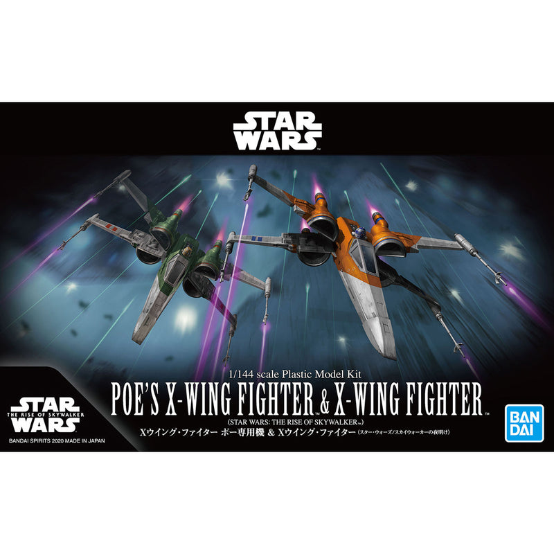 1/144 X-Wing Fighter Poe's X-Wing Fighter & X-Wing Fighter (Star Wars: The Dawn of Skywalker)