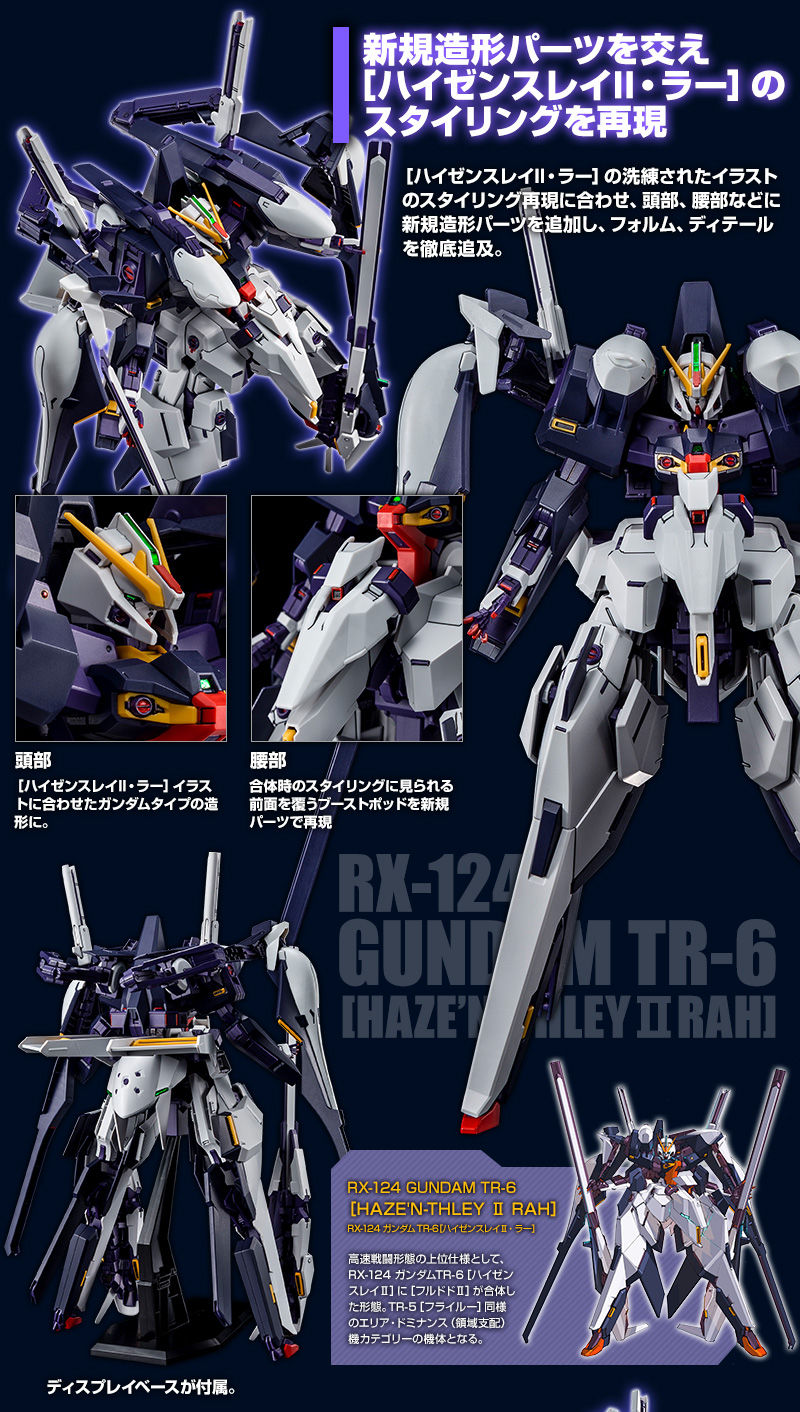 HG 1/144 RX-124 GUNDAM TR-6 HAZE'N-THLEY II-RAH  - P-Bandai 1/144