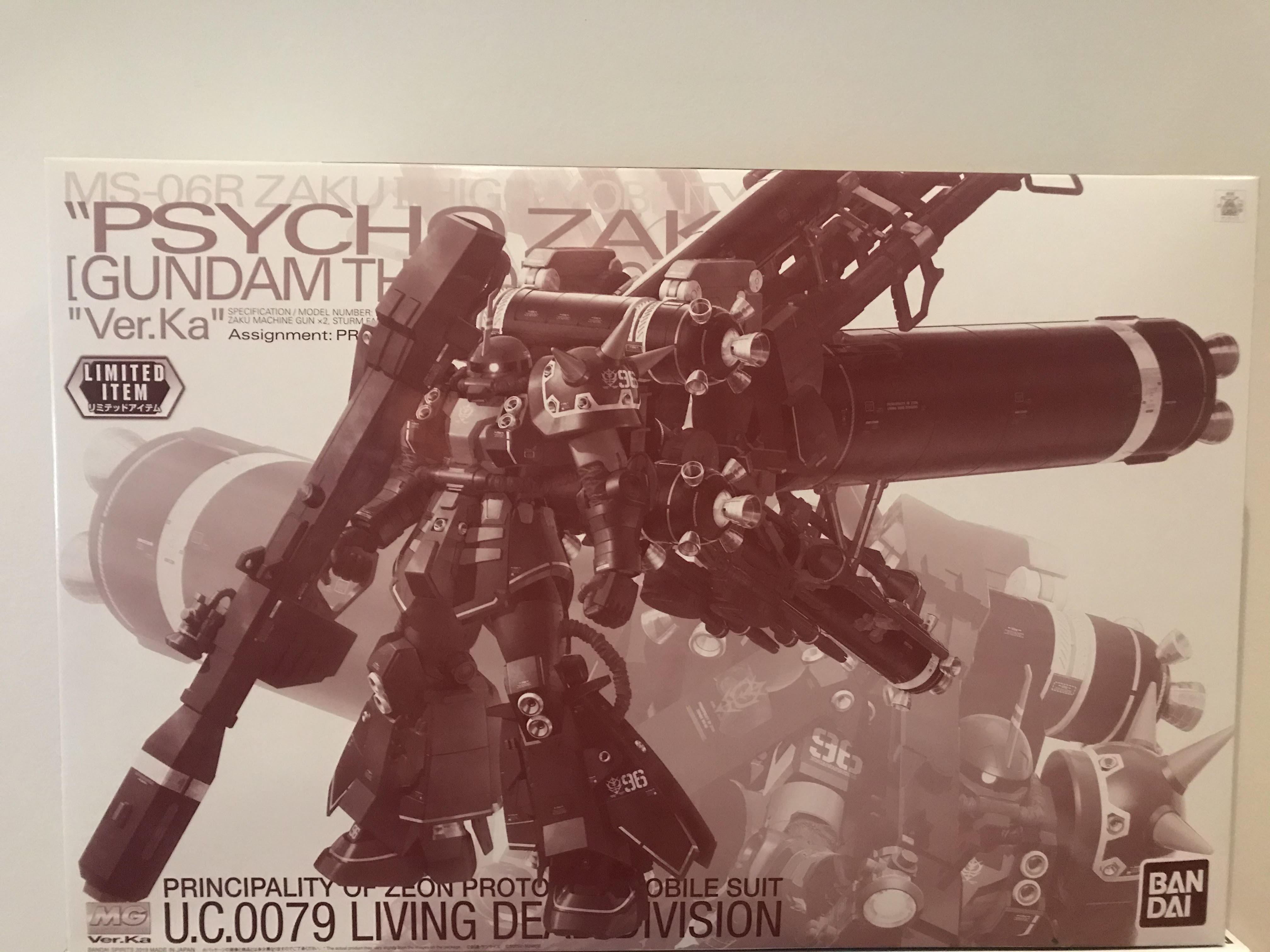 *Sjælden* MG Gundam Zaku High Mob Psycho Ver. Ka Clear 1/100 - gundam-store.dk