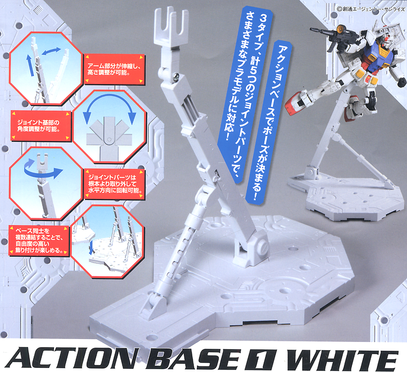 Gundam Action Base 1 Hvid - gundam-store.dk
