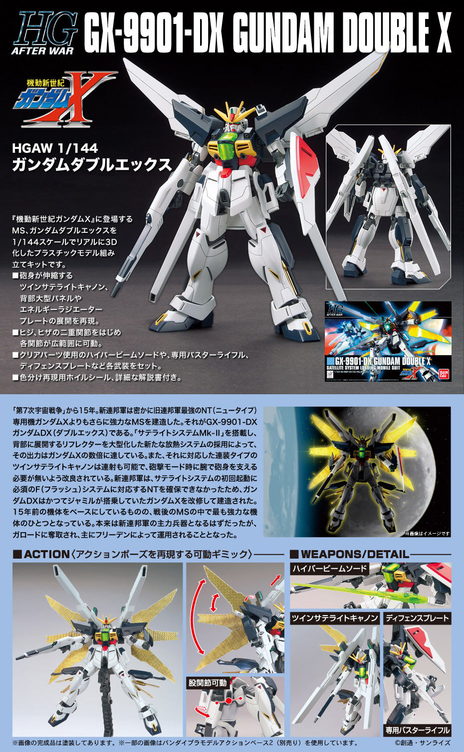 HG GX-9901-DX Gundam Double X 1/144