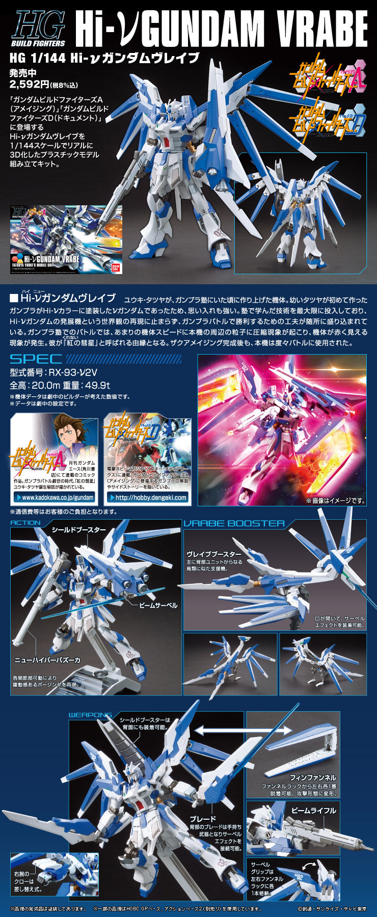 HG Hi-Nu Gundam Vrabe 1/144
