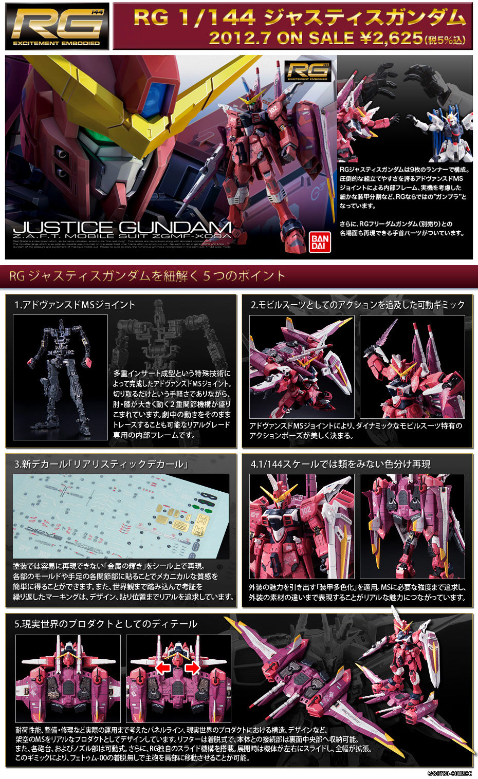 RG Justice Gundam1/144