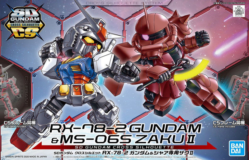 SD Gundam Cross Silhouette RX-78-2 Gundam & MS-06S Char’s Zaku II
