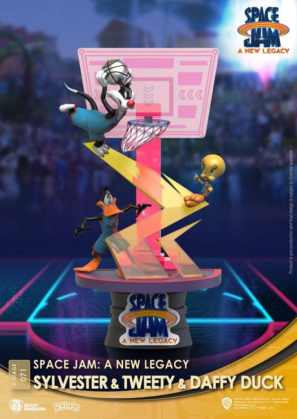 Space Jam: A New Legacy D-Stage PVC Diorama Sylvester & Tweety & Daffy Duck New Version 15 cm