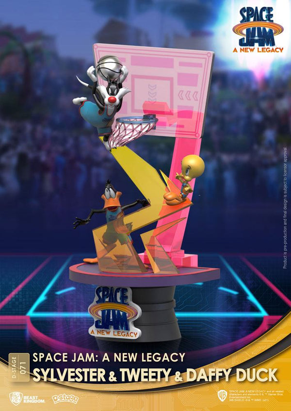 Space Jam: A New Legacy D-Stage PVC Diorama Sylvester & Tweety & Daffy Duck New Version 15 cm
