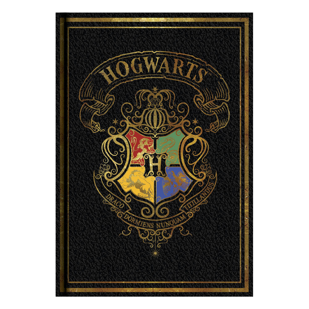 Harry Potter A5 Notebooks Black Colourful Crest Case (6)