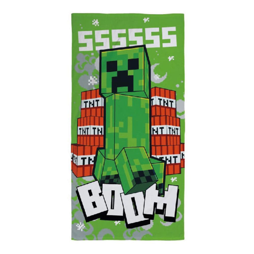 Minecraft Towel Creeper Boom 70 x 140 cm