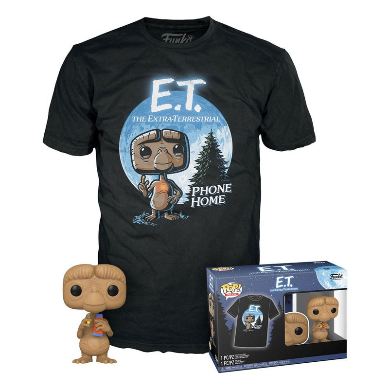 E.T. the Extra-Terrestrial POP! & Tee Box E.T. w/Reeses Size M