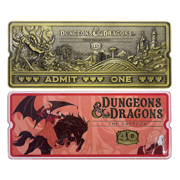 Dungeons & Dragons: The Cartoon Replica 40th Anniversary Rollercoaster Ticket Limited Edition