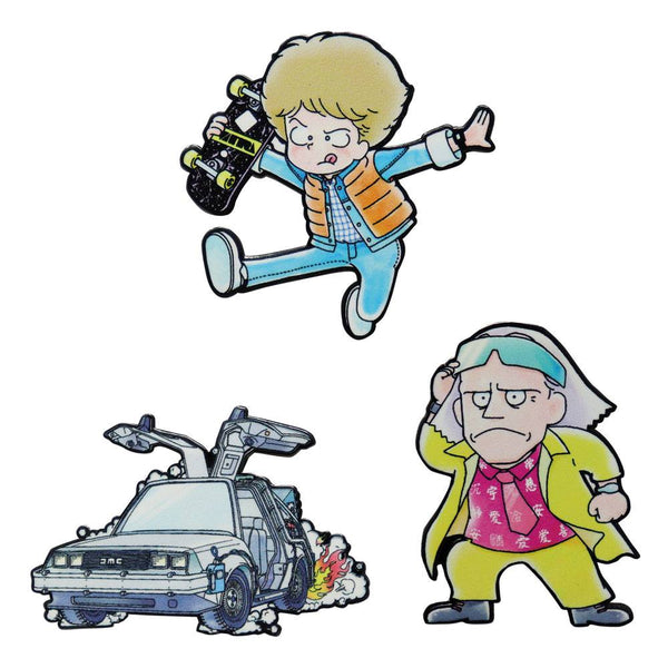 Back to the Future Pin Badge Set Limited Japanese Edition