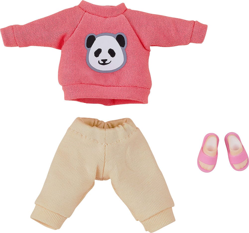 Original Character for Nendoroid Doll Figures Outfit Set: Sweatshirt and Sweatpants (Pink)
