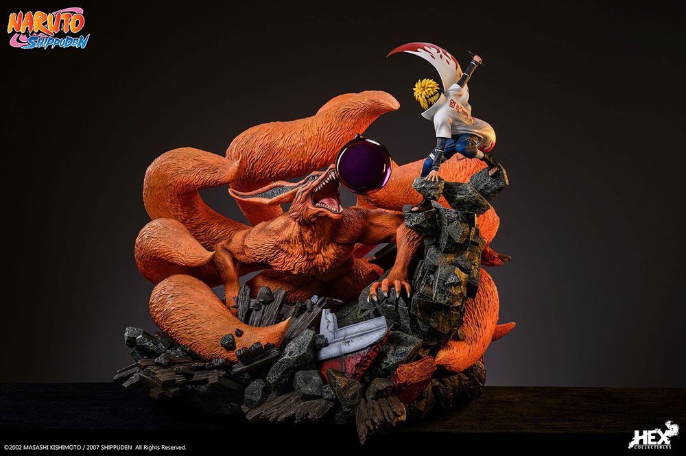 Naruto Shippuden Statue 1/8 Battle of Destiny Namikaze Minato vs Kurama 59 cm