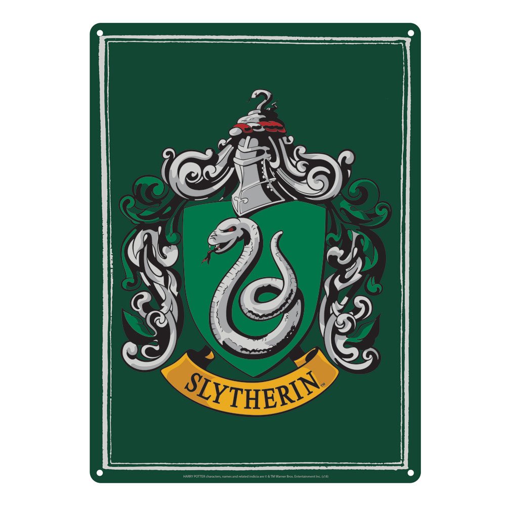 Harry Potter Tin Sign Slytherin 21 x 15 cm