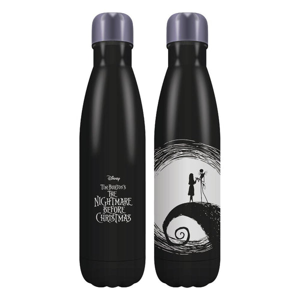 The Nightmare Before Christmas Water Bottle In front of the moon