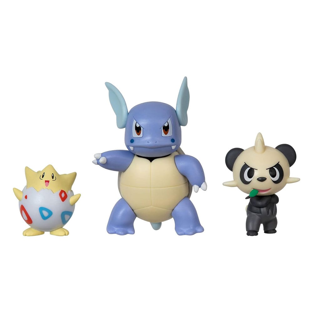 Pokémon Battle Figure Set Figure 3-Pack Togepi, Pancham, Wartortle