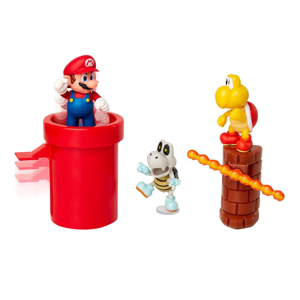 World of Nintendo Super Mario Diorama Set Dungeon