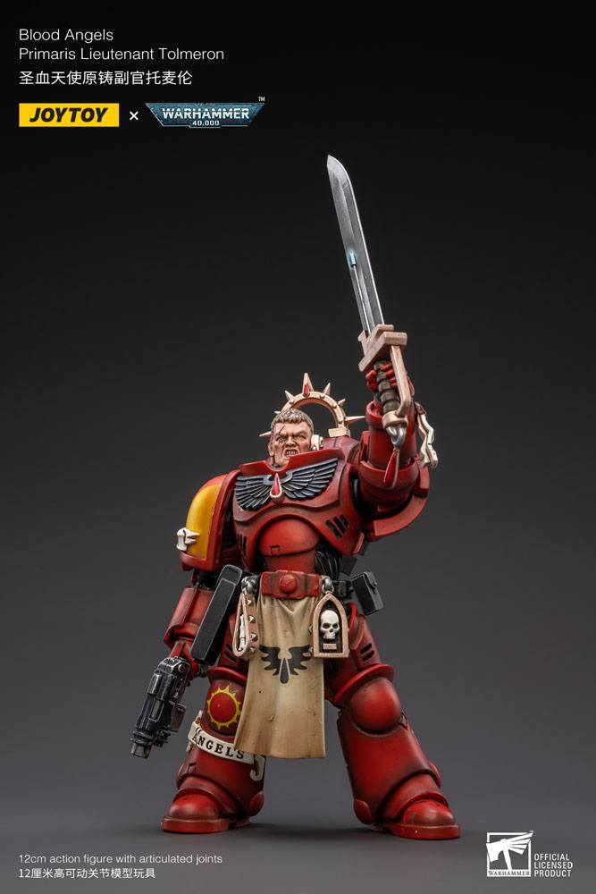 Warhammer 40k Action Figure 1/18 Blood Angels Primaris Lieutenant Tolmeron 12 cm