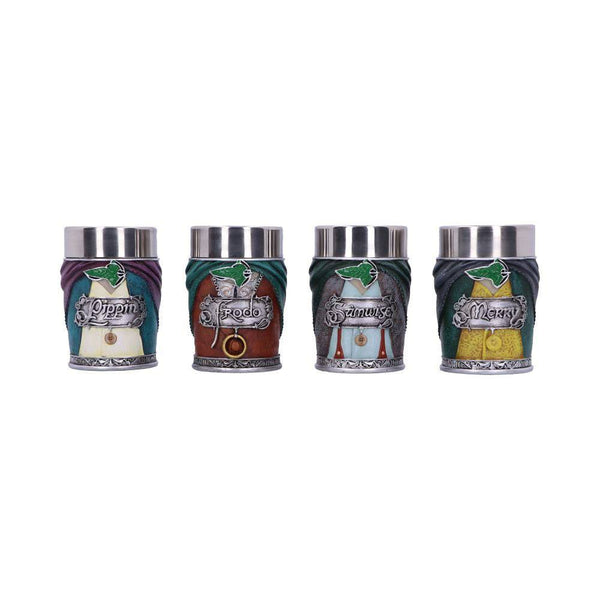 Lord of the Rings Shotglass 4-Pack Hobbits