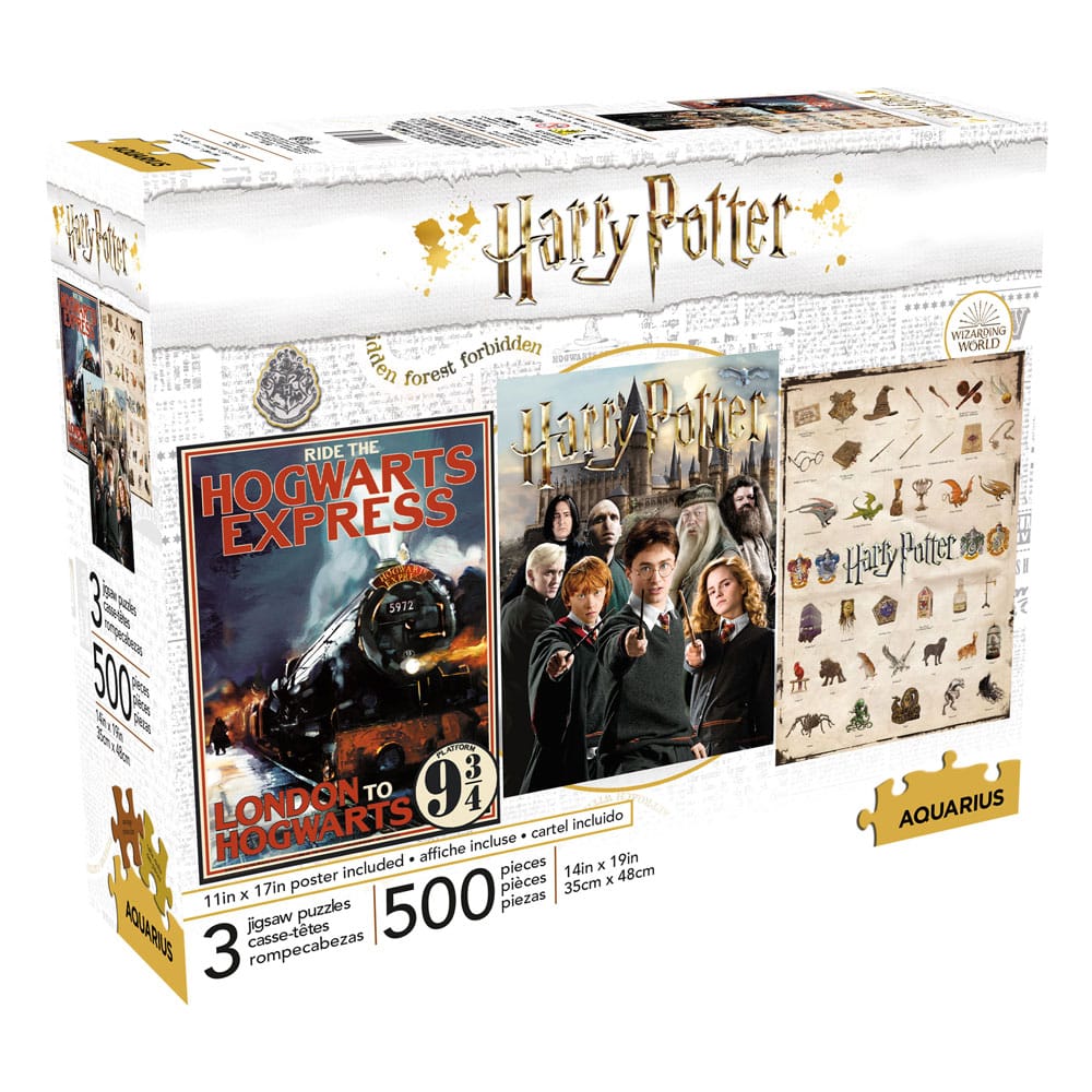 Harry Potter Jigsaw Puzzle Movie Poster 3-Pack (500 pieces)