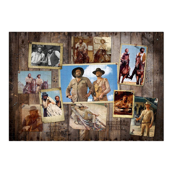 Bud Spencer & Terence Hill Jigsaw Puzzle Western Photo Wall (1000 pieces) - Damaged packaging