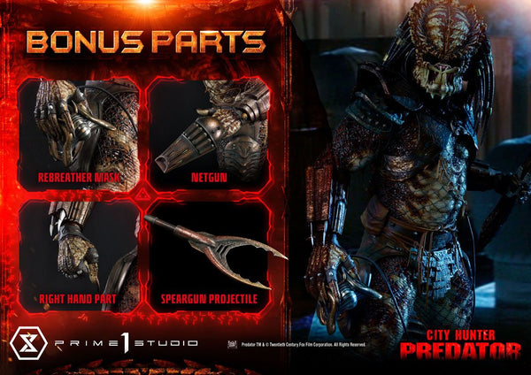 Predator 2 Museum Masterline Statue 1/3 City Hunter Predator Deluxe Bonus Version 105 cm
