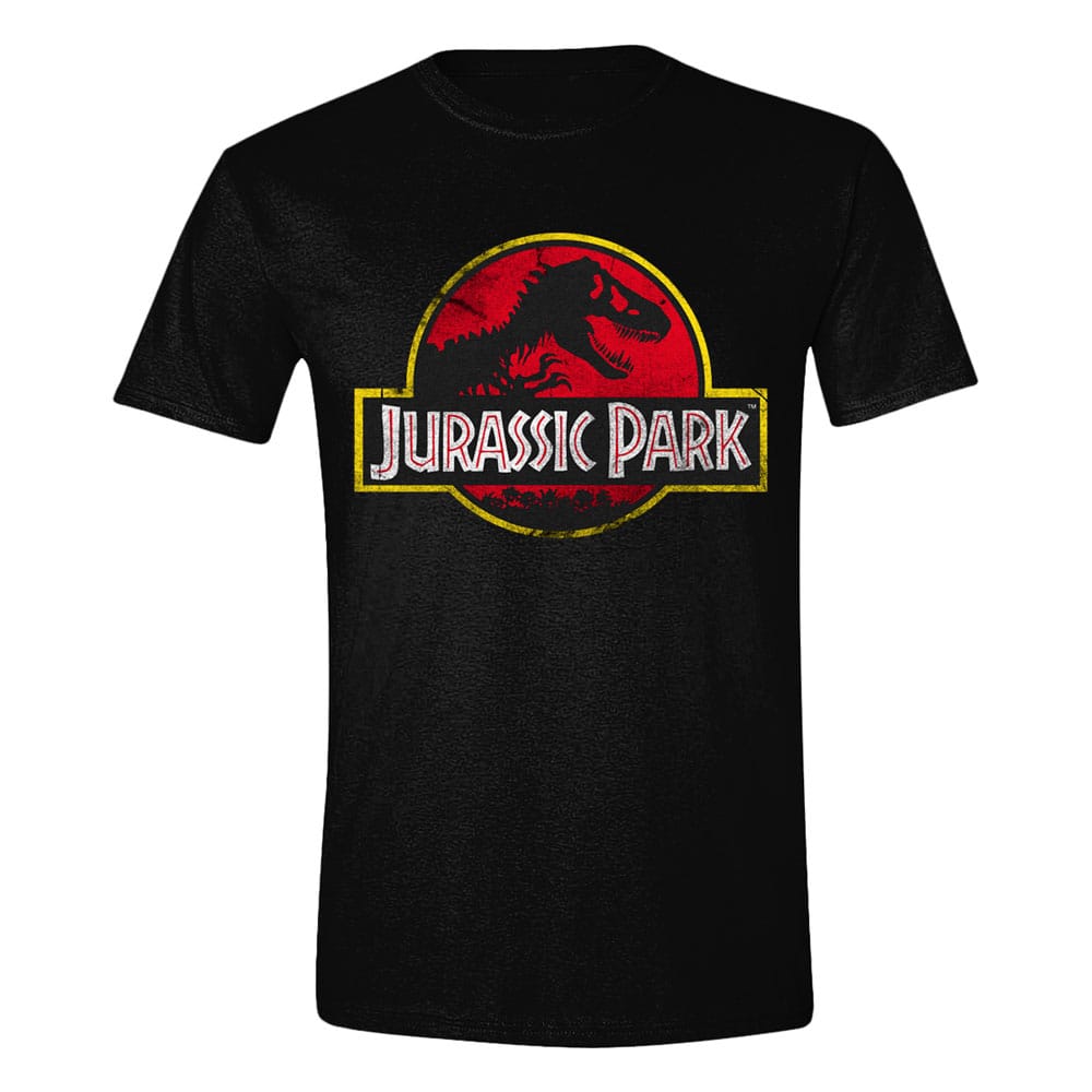 Jurassic Park T-Shirt Distressed Logo Size S