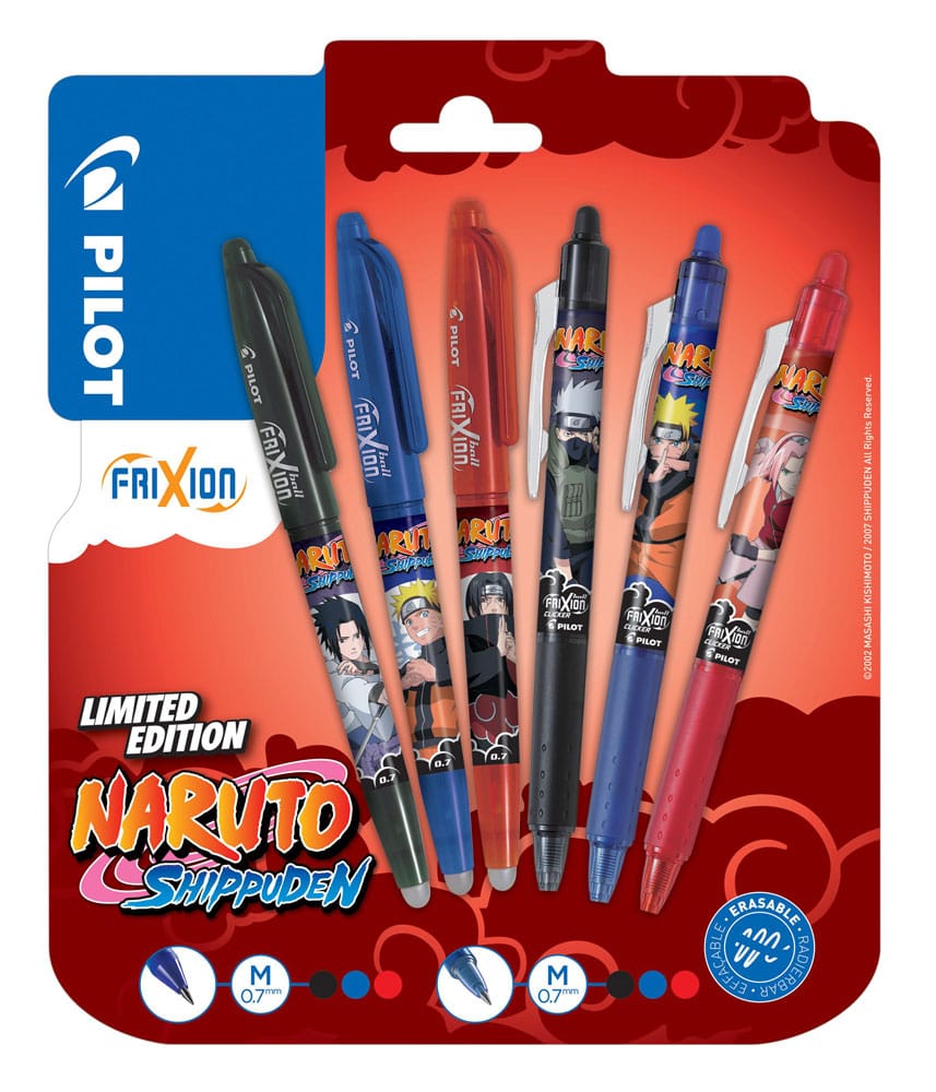 Naruto Shippuden Pen FriXion Ball & Clicker Naruto Limited Edition LE 0.7 (6)