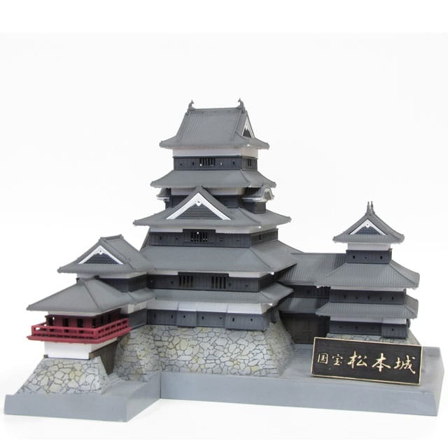 Original Illustration Plastic Kit National treasure Matsumoto Castle (third-run) 18 cm