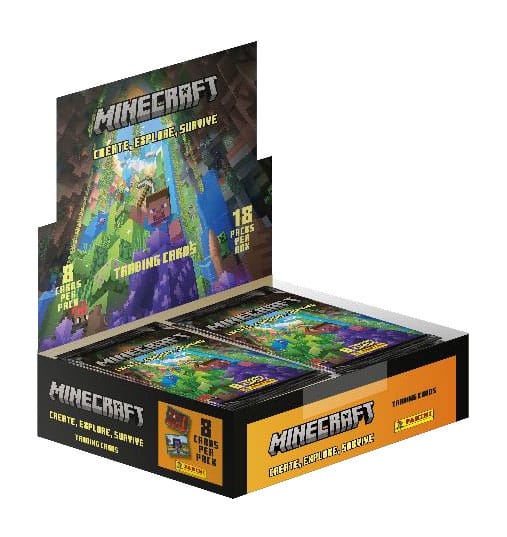 Minecraft - Create, Explore, Survive Trading Cards Flow Packs Display (18) *German Version*