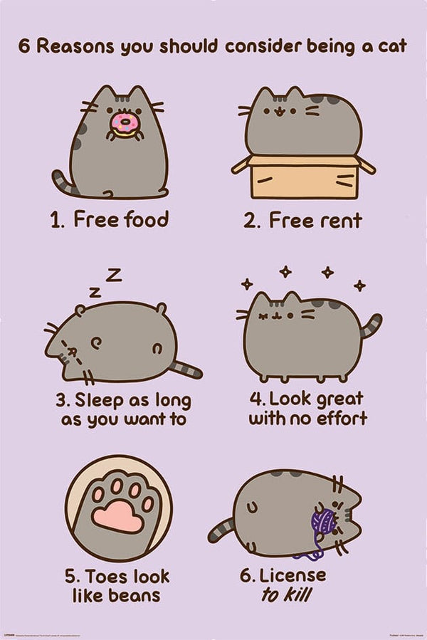 Pusheen Poster Pack Reasosn to be a Cat 61 x 91 cm (4)