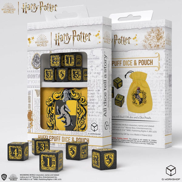 Harry Potter Dice Set Hufflepuff Dice & Pouch Set (5)