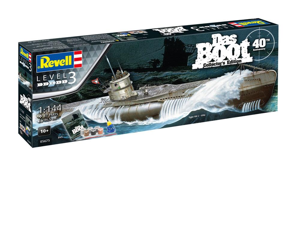 Das Boot Model Kit Gift Set 1/144 U-Boot U96 Typ VII C 40th Anniversary 46 cm