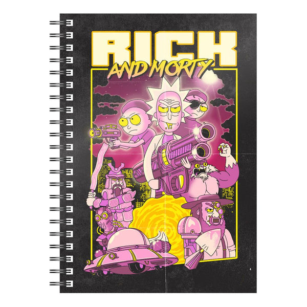 Rick & Morty Notebook Retro Poster