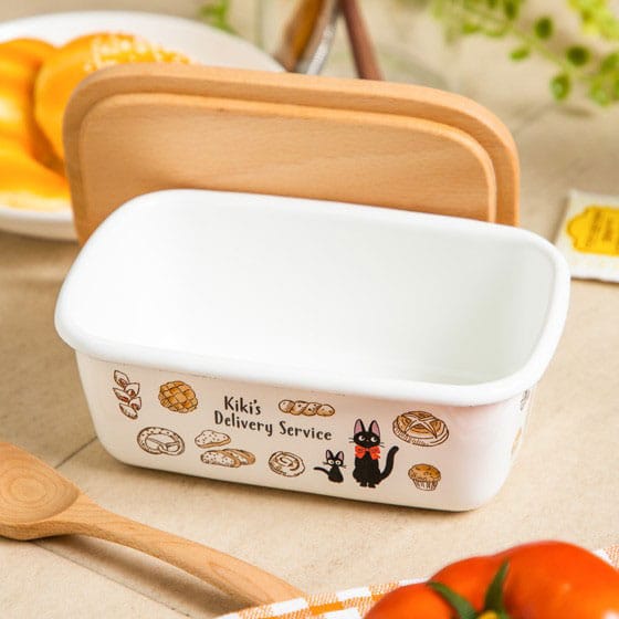 Kiki delivery's service butter dish with wooden lid Viennese pastries 500 ml