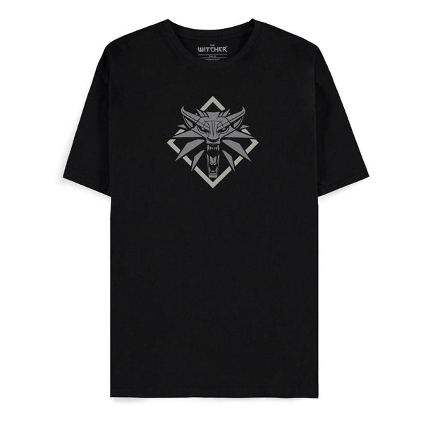 The Witcher T-Shirt Wolf Medallion Size M